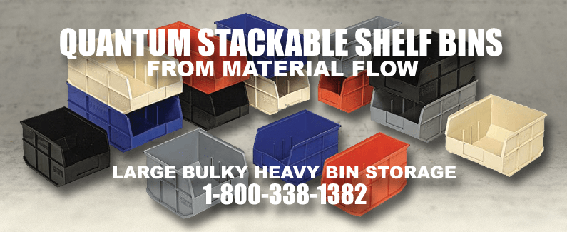 Quantum stackable shelf bins from Material Flow